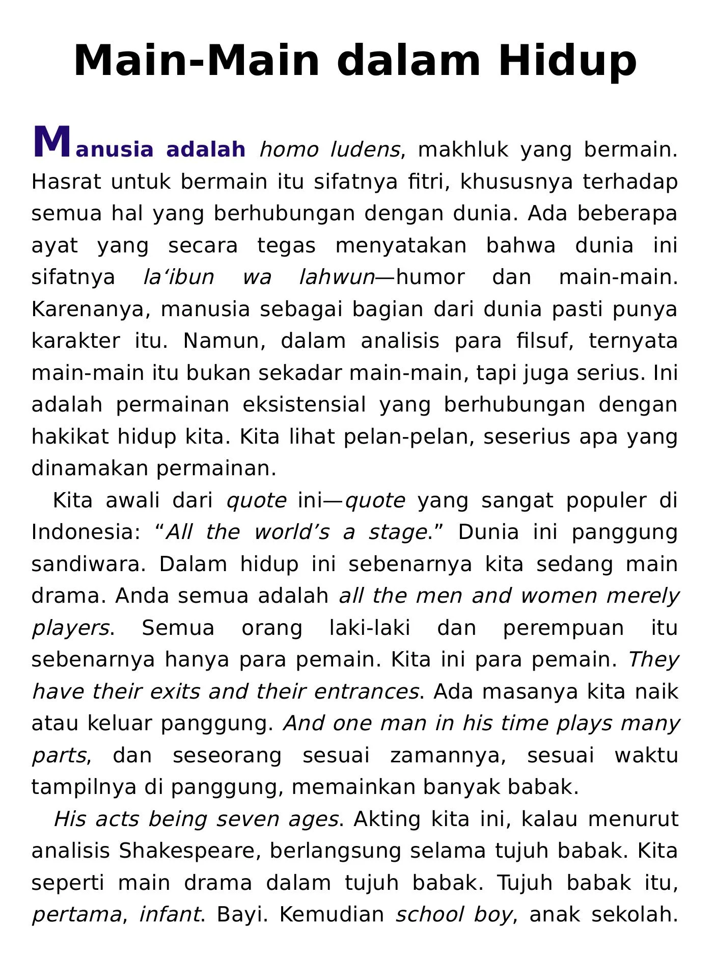 Menjadi Manusia Menjadi Hamba screenshot